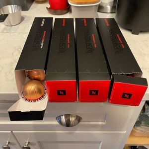 3 half caffeinato (2 unopened, 1 opened) and 1 open melozio Decaffeinato